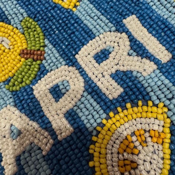 Anthropologie Fiona medium beaded pouch city edition - Picture 4 of 6